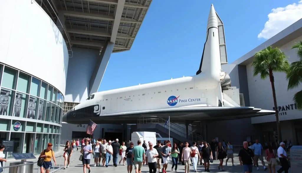 Kennedy Space Center with Space Shuttle Atlantis display Kennedy Space Center with Space Shuttle Atlantis display