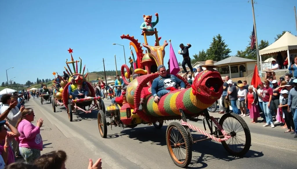 Kinetic Grand Championship race with elaborate human-powered sculptures in Humboldt County Kinetic Grand Championship race with elaborate human-powered sculptures in Humboldt County