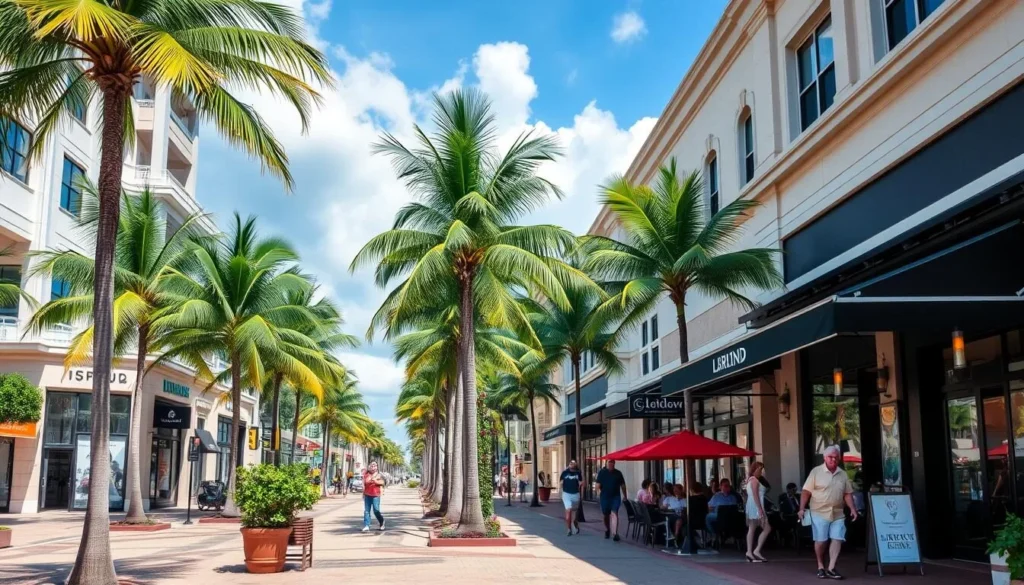 Las Olas Boulevard shopping and dining district in Fort Lauderdale, Broward County Florida Las Olas Boulevard shopping and dining district in Fort Lauderdale, Broward County Florida
