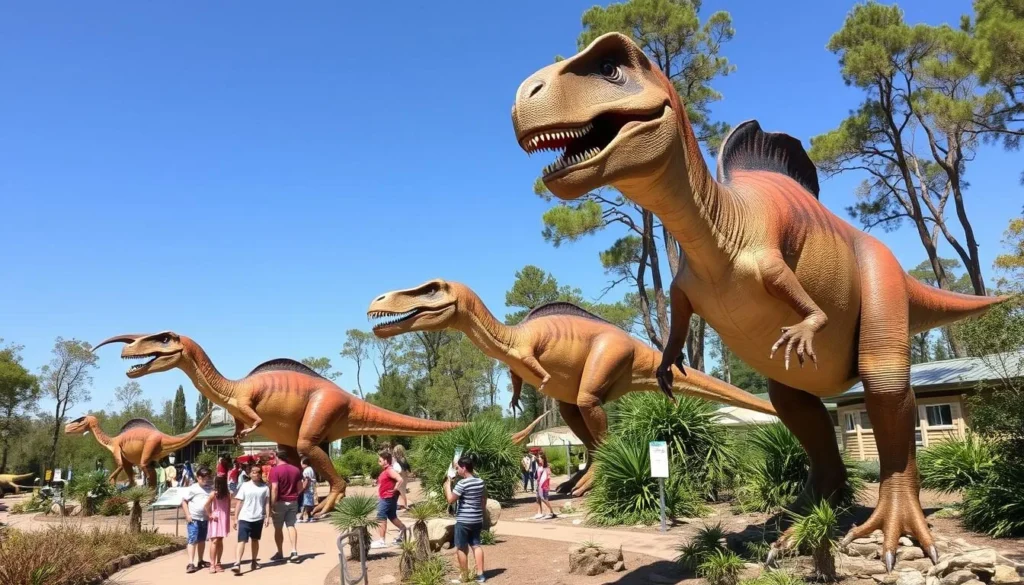 Life-size dinosaur models at Dinosaur World near Barren River Lake Life-size dinosaur models at Dinosaur World near Barren River Lake