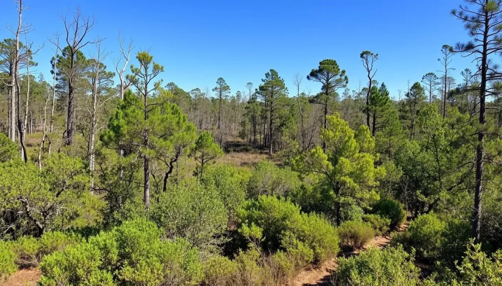 Little Big Econ State Forest showing hiking trails through diverse Florida ecosystems Little Big Econ State Forest showing hiking trails through diverse Florida ecosystems