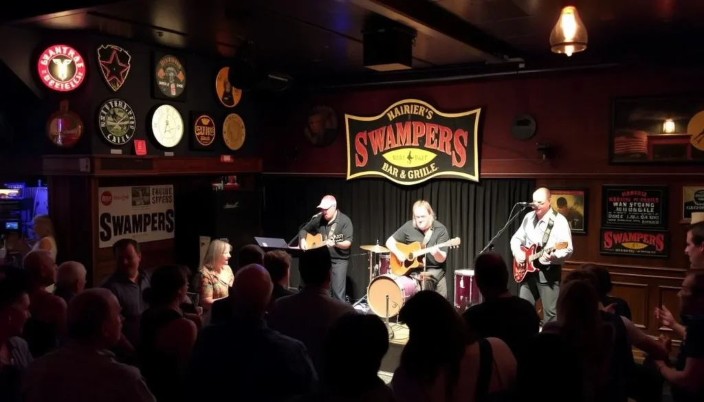 Live music performance at Swampers Bar & Grille in Muscle Shoals Live music performance at Swampers Bar & Grille in Muscle Shoals