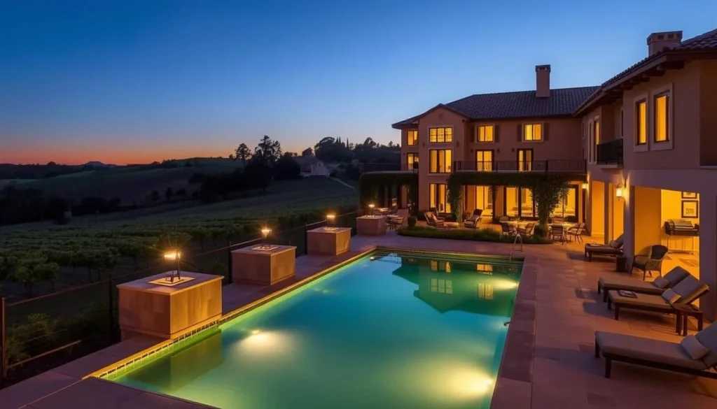 Luxury hotel in Sonoma County California with vineyard views and outdoor pool Luxury hotel in Sonoma County California with vineyard views and outdoor pool