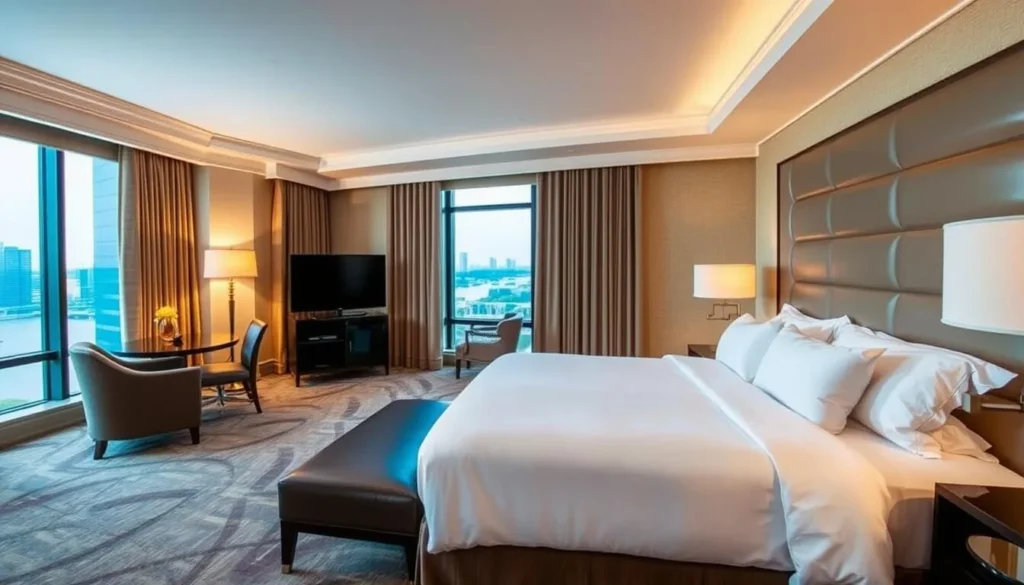 Luxury hotel room at Harrah's or Ameristar Casino Hotel in Council Bluffs Luxury hotel room at Harrah's or Ameristar Casino Hotel in Council Bluffs