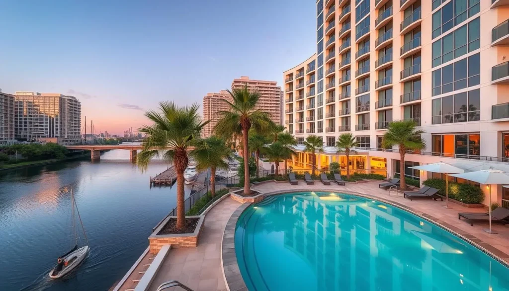Luxury riverfront hotel in downtown Jacksonville, Duval County, Florida