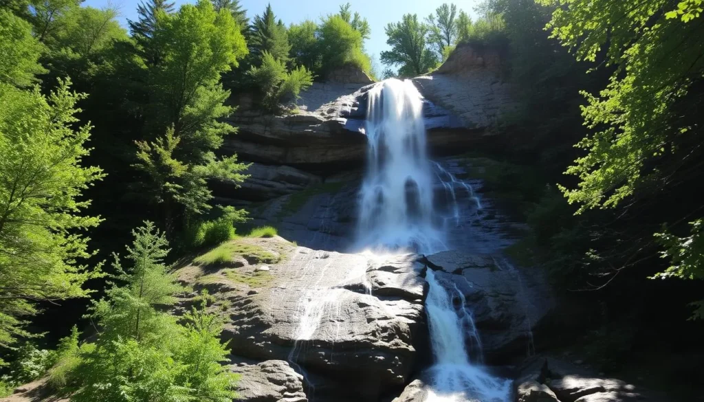 Lye Brook Falls waterfall in Manchester Vermont Lye Brook Falls waterfall in Manchester Vermont