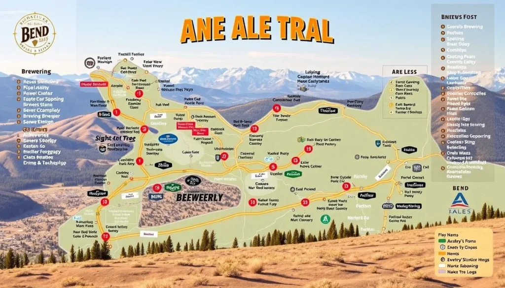Map of the Bend Ale Trail