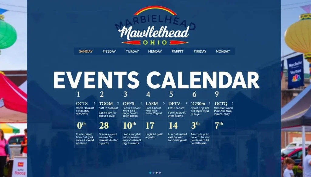 Marblehead Ohio events calendar image