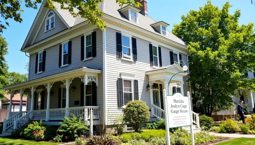 Matilda Joslyn Gage House in Fayetteville, Onondaga County Matilda Joslyn Gage House in Fayetteville, Onondaga County