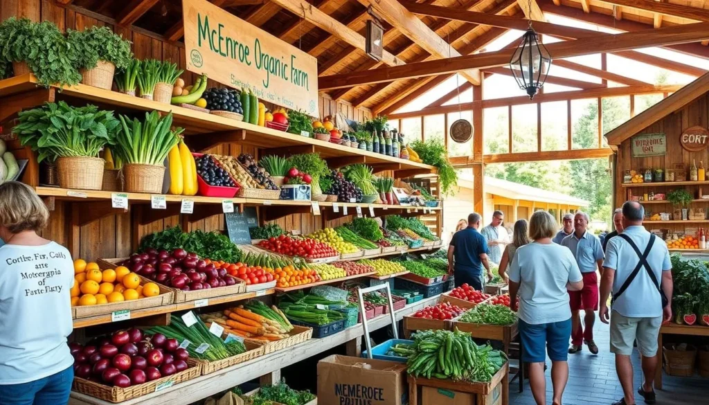 McEnroe Organic Farm market in Dutchess County New York with fresh produce displays and farm-to-table offerings McEnroe Organic Farm market in Dutchess County New York with fresh produce displays and farm-to-table offerings
