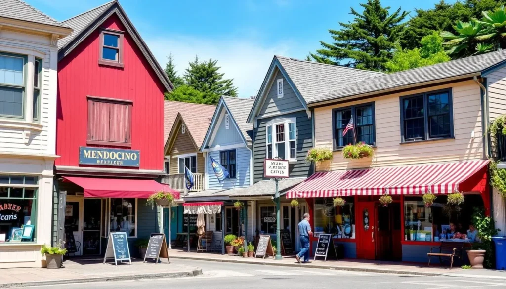 Mendocino village shops