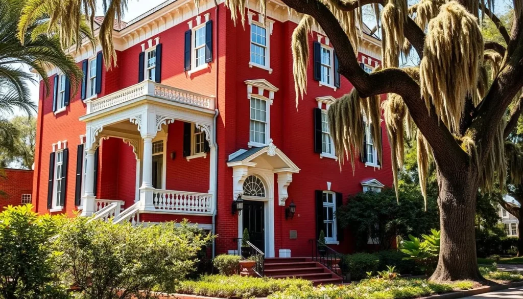 Mercer-Williams House in Savannah Georgia with ornate architecture