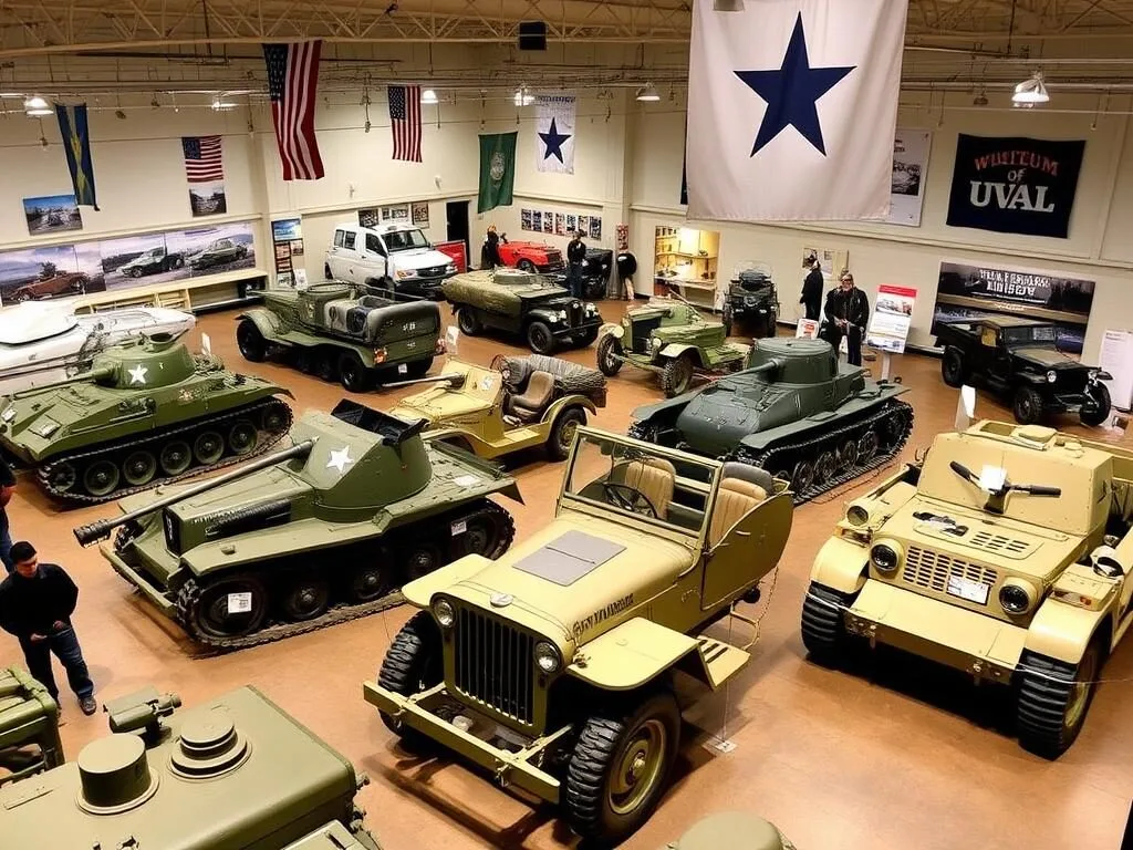 Military vehicles display at the Wright Museum of WWII in Wolfeboro Military vehicles display at the Wright Museum of WWII in Wolfeboro
