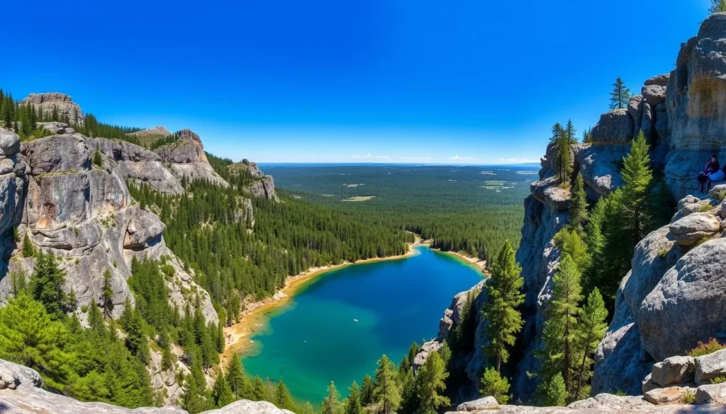 Minnewaska State Park in Ulster County with stunning cliff views and lake Minnewaska State Park in Ulster County with stunning cliff views and lake