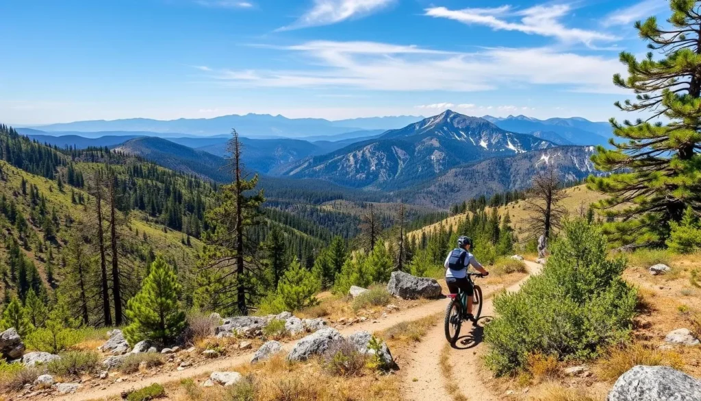 Mountain biking trails in White Mountains, California