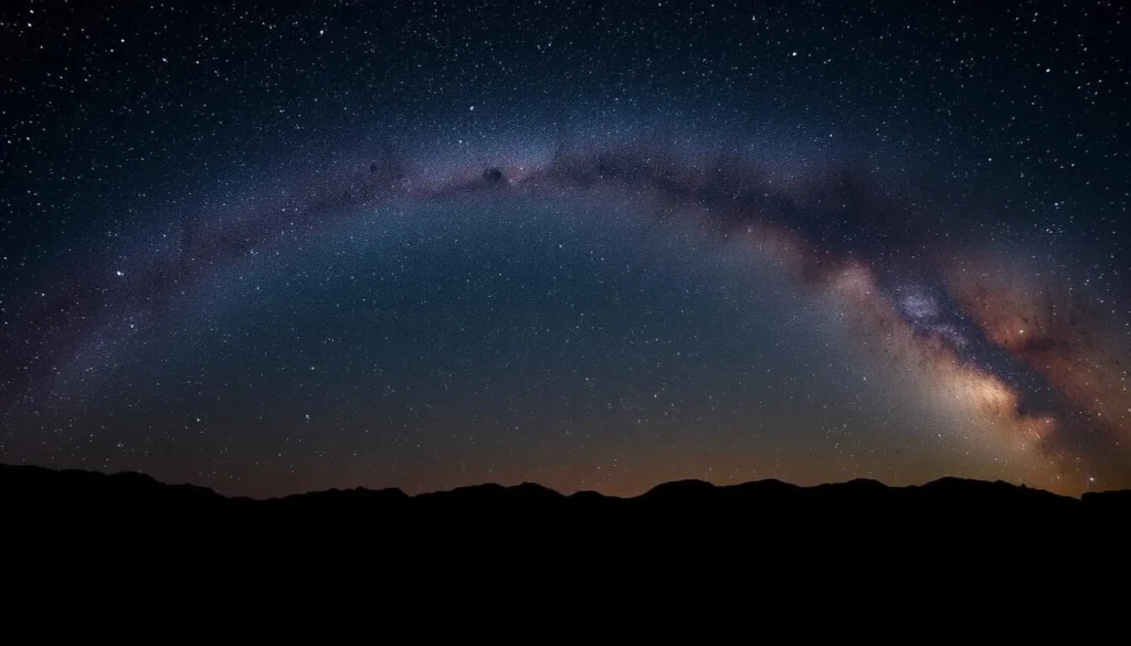 Night sky over Borrego Springs showing the Milky Way and stars Night sky over Borrego Springs showing the Milky Way and stars