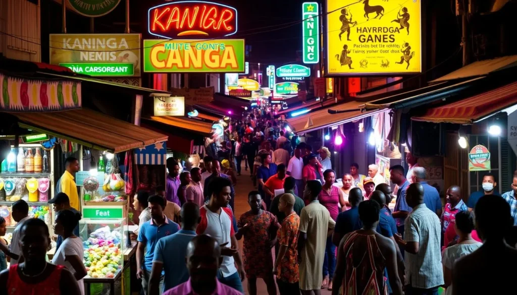 Nightlife scene in Kananga, Congo