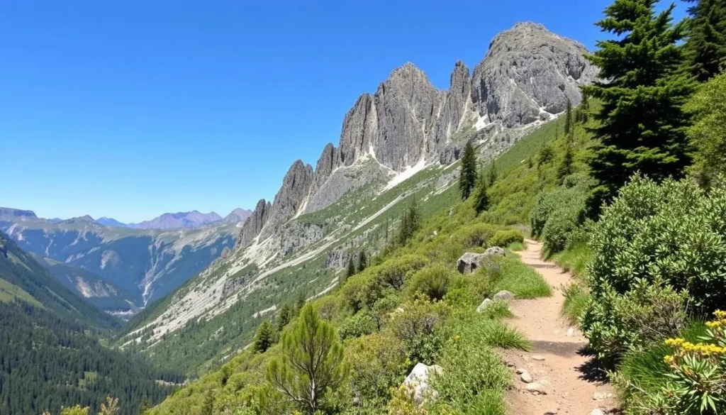 North Yolla Bolly Trail in Yolla Bolly-Middle Eel Wilderness, California
