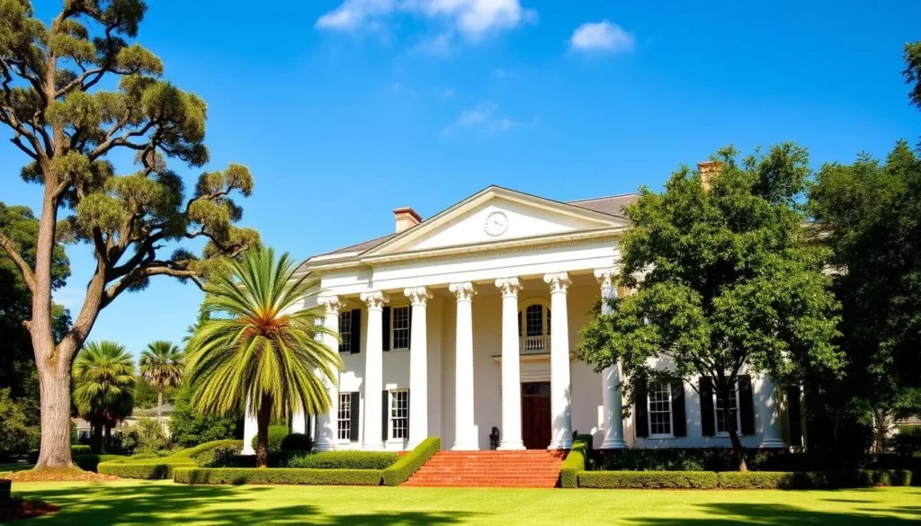 Oaklands Mansion exterior showing the Italian-style architecture with columns and well-maintained grounds Oaklands Mansion exterior showing the Italian-style architecture with columns and well-maintained grounds