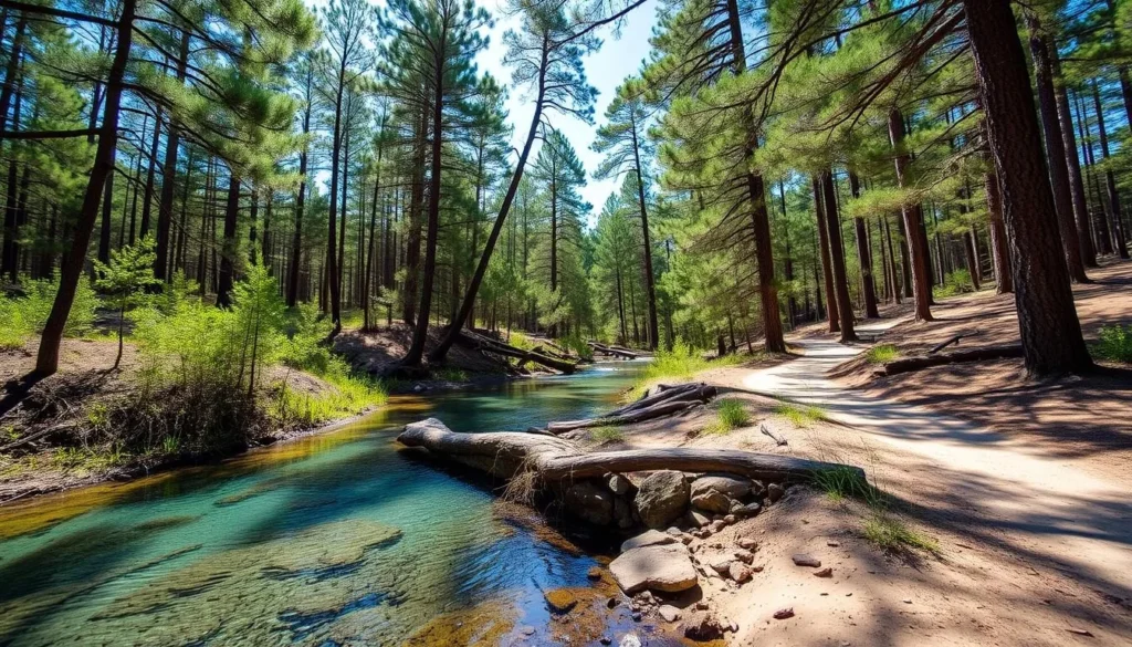 Ocala National Forest landscape with springs and hiking trails Ocala National Forest landscape with springs and hiking trails