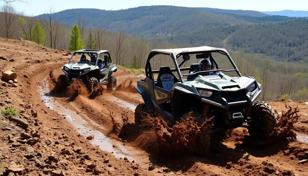 Off-roading at Windrock Park near Norris Lake Tennessee Off-roading at Windrock Park near Norris Lake Tennessee