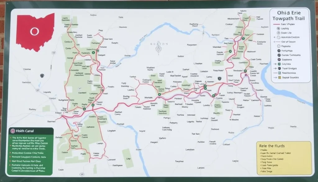 Ohio Erie Canal Towpath Trail map