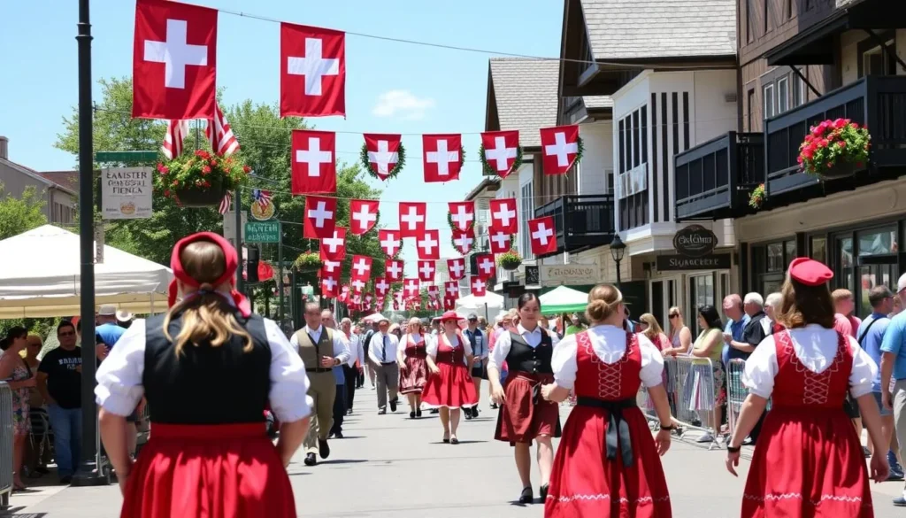 Ohio Swiss Festival in Sugarcreek with traditional costumes and celebrations Ohio Swiss Festival in Sugarcreek with traditional costumes and celebrations