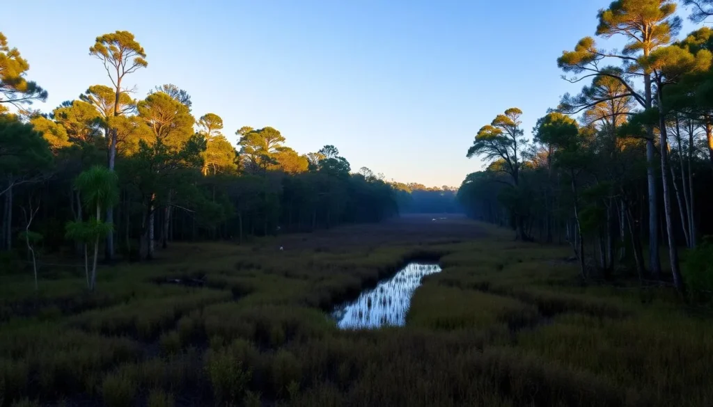 Okaloacoochee Slough State Forest in Hendry County, Florida showing pristine wilderness Okaloacoochee Slough State Forest in Hendry County, Florida showing pristine wilderness