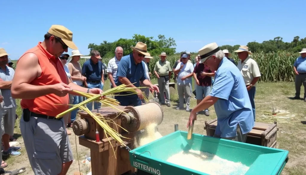 Ortona Cane Grinding Festival demonstration, one of the cultural things to do in Glades County Florida Ortona Cane Grinding Festival demonstration, one of the cultural things to do in Glades County Florida