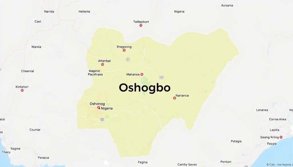 Oshogbo Nigeria location map
