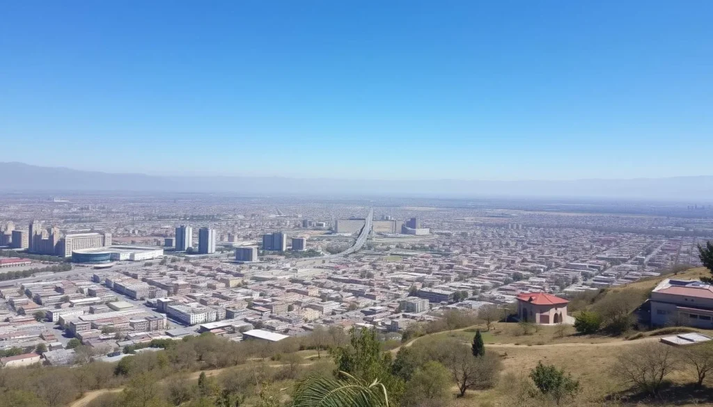 Panoramic view of Kabul from Bibi Mahro Hill