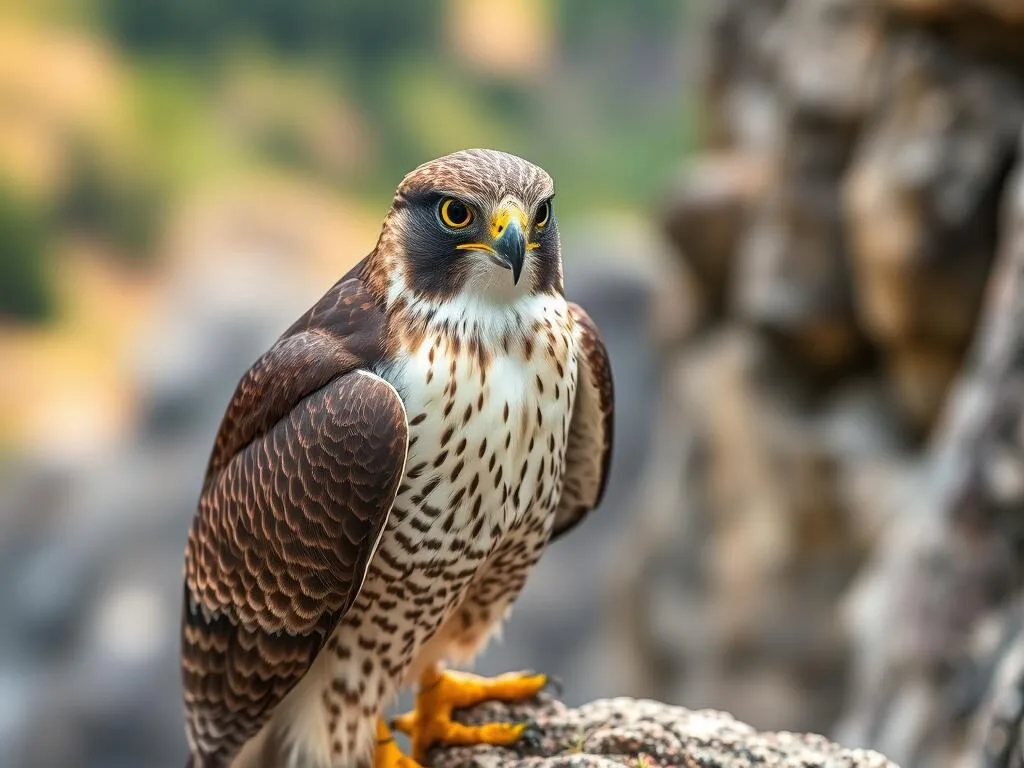 Peregrine falcon nesting on the cliffs of Mount Pisgah at Lake Willoughby Peregrine falcon nesting on the cliffs of Mount Pisgah at Lake Willoughby