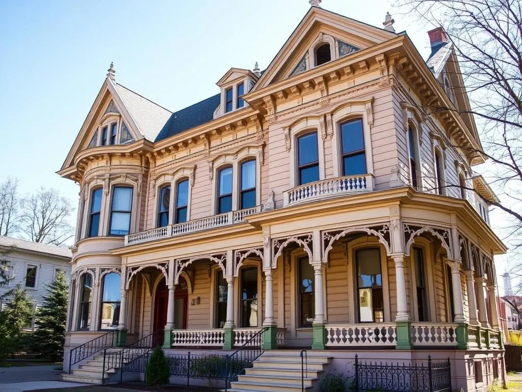 Phelps Mansion Museum in Binghamton with Victorian architecture and period furnishings Phelps Mansion Museum in Binghamton with Victorian architecture and period furnishings