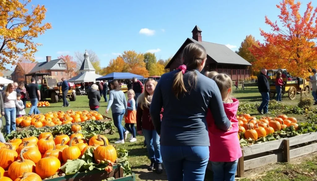 Queens County Farm Museum Harvest Festival with pumpkin patch and fall activities Queens County Farm Museum Harvest Festival with pumpkin patch and fall activities