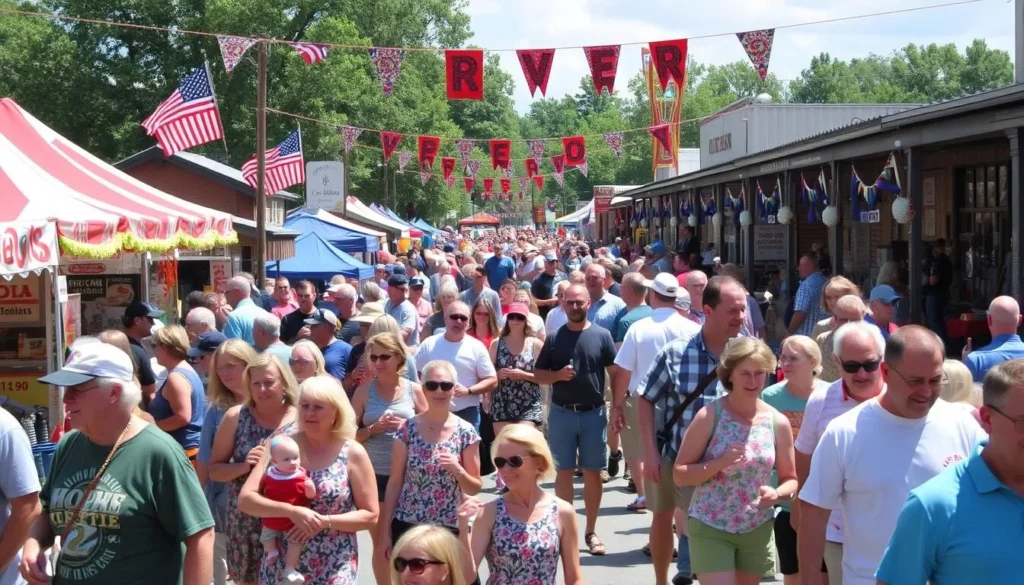 RC Cola & MoonPie Festival crowd in Bell Buckle, Tennessee RC Cola & MoonPie Festival crowd in Bell Buckle, Tennessee