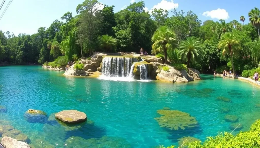Rainbow Springs State Park waterfall in Marion County Florida Rainbow Springs State Park waterfall in Marion County Florida