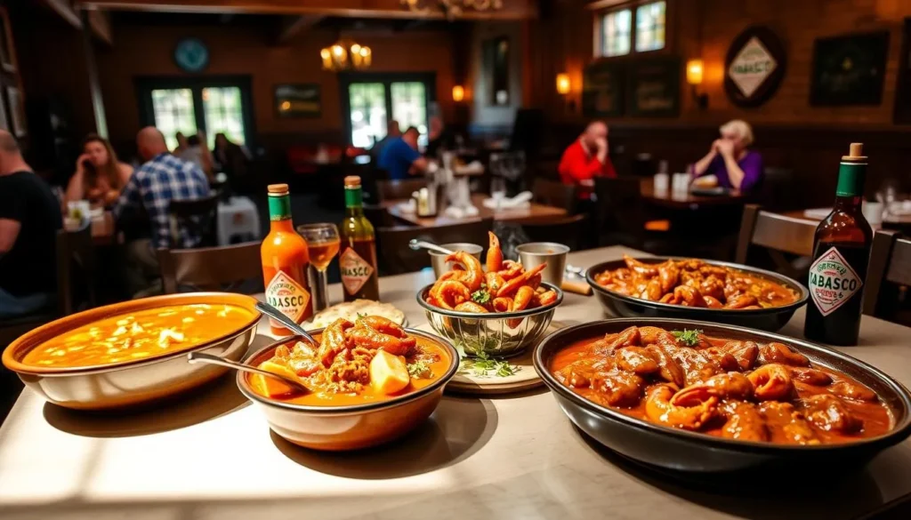Restaurant 1868 on Avery Island serving Cajun cuisine with TABASCO sauce Restaurant 1868 on Avery Island serving Cajun cuisine with TABASCO sauce