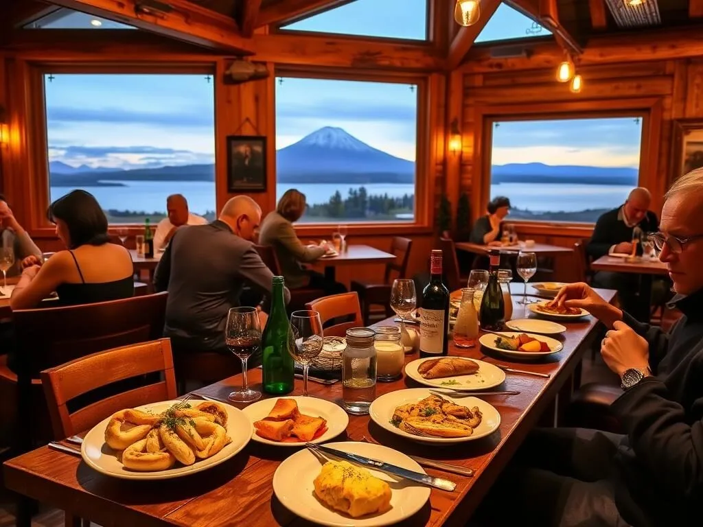 Restaurant in Puerto Varas serving local Chilean cuisine with lake view Restaurant in Puerto Varas serving local Chilean cuisine with lake view