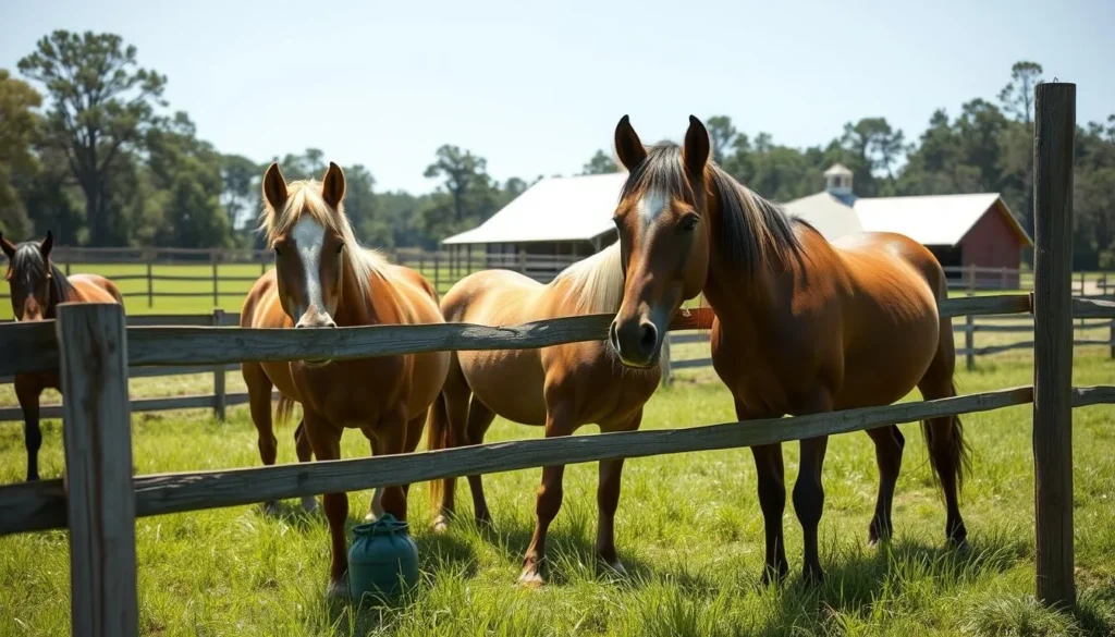 Retirement Home for Horses at Mill Creek Farm in Alachua County Florida