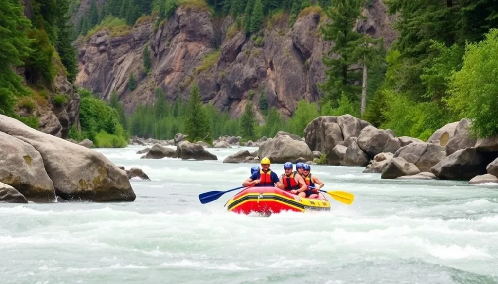 Rogue River white water rafting near Ashland, Oregon