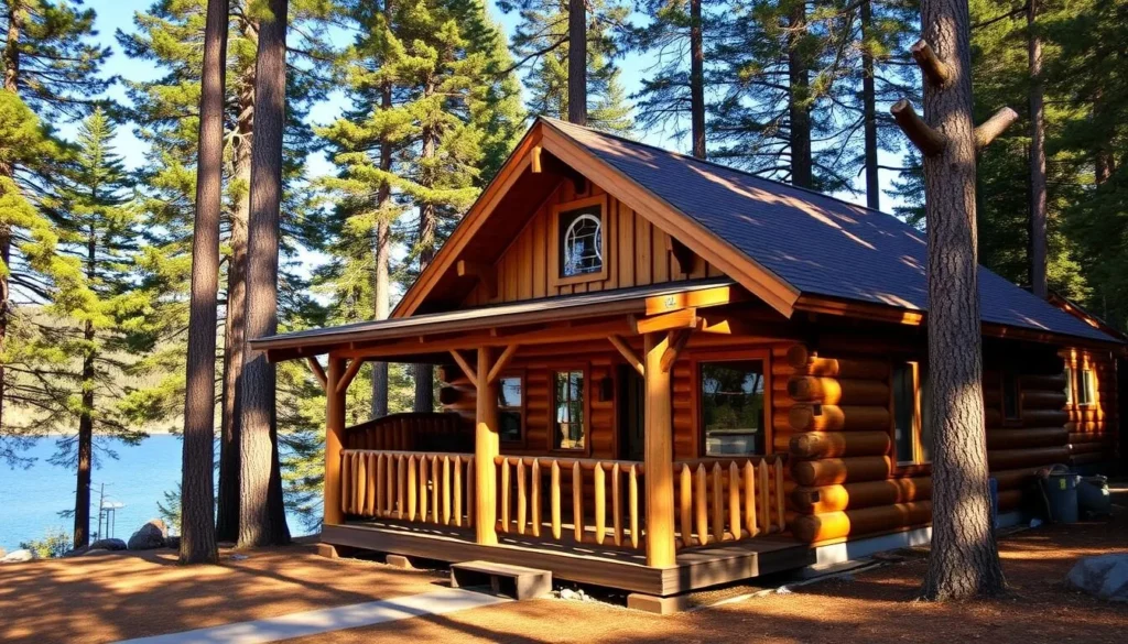 Rustic cabin accommodation by Trinity Lake in Trinity County California
