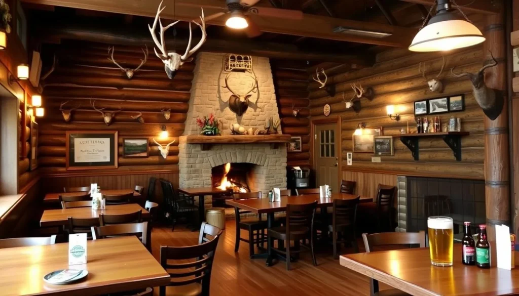 Rustic restaurant with Adirondack decor serving local cuisine in Hamilton County New York things to do Rustic restaurant with Adirondack decor serving local cuisine in Hamilton County New York things to do