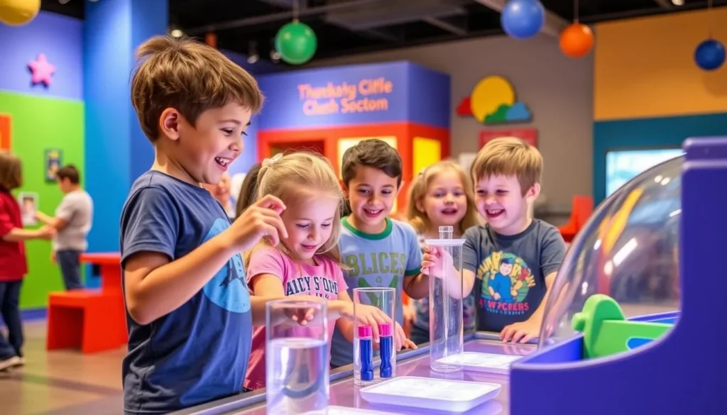 Sandusky Children's Museum kids engaging in interactive science activities