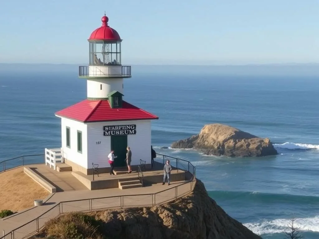 Santa Cruz Surfing Museum housed in the Mark Abbott Memorial Lighthouse with ocean views Santa Cruz Surfing Museum housed in the Mark Abbott Memorial Lighthouse with ocean views