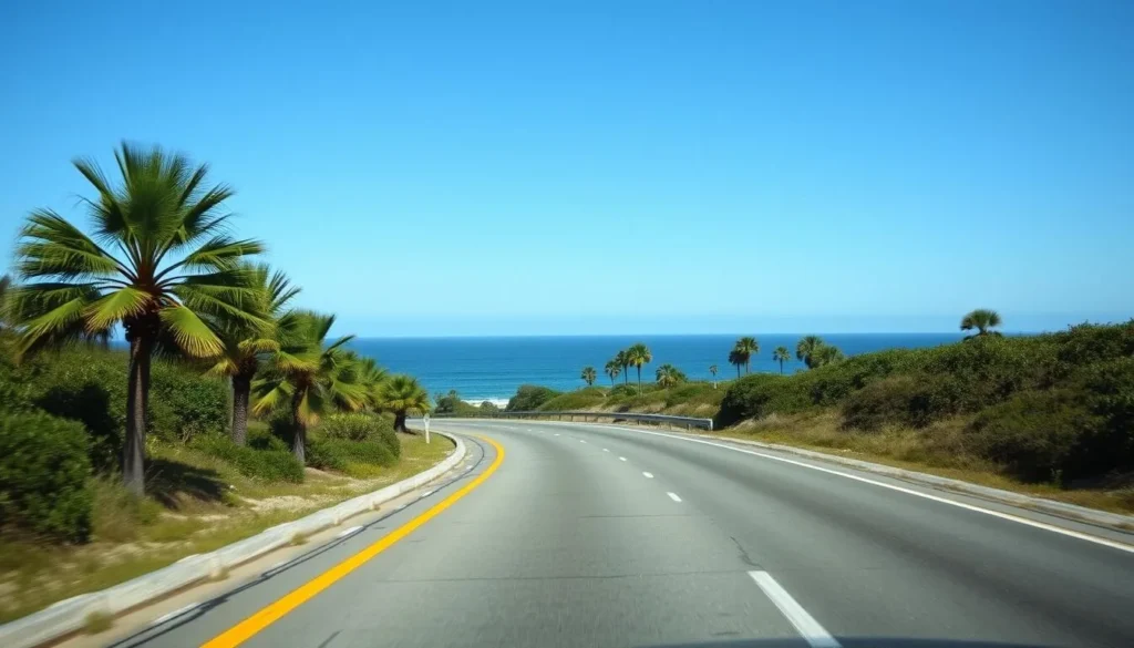 Scenic coastal drive along A1A in Nassau County Florida Scenic coastal drive along A1A in Nassau County Florida