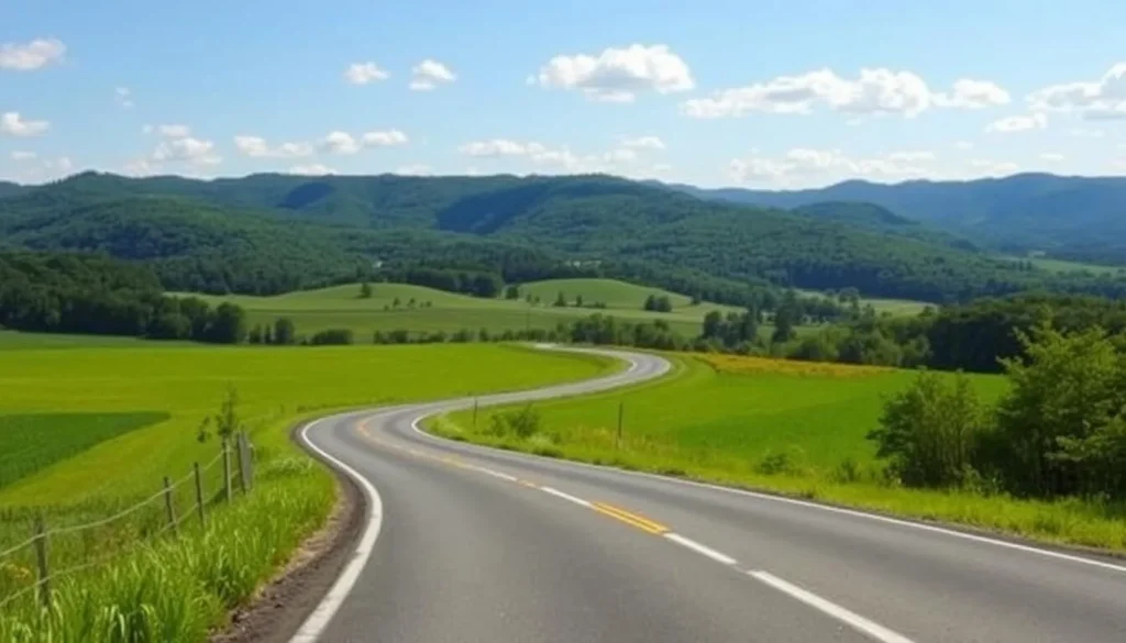 Scenic country road in Cortland County, New York Scenic country road in Cortland County, New York