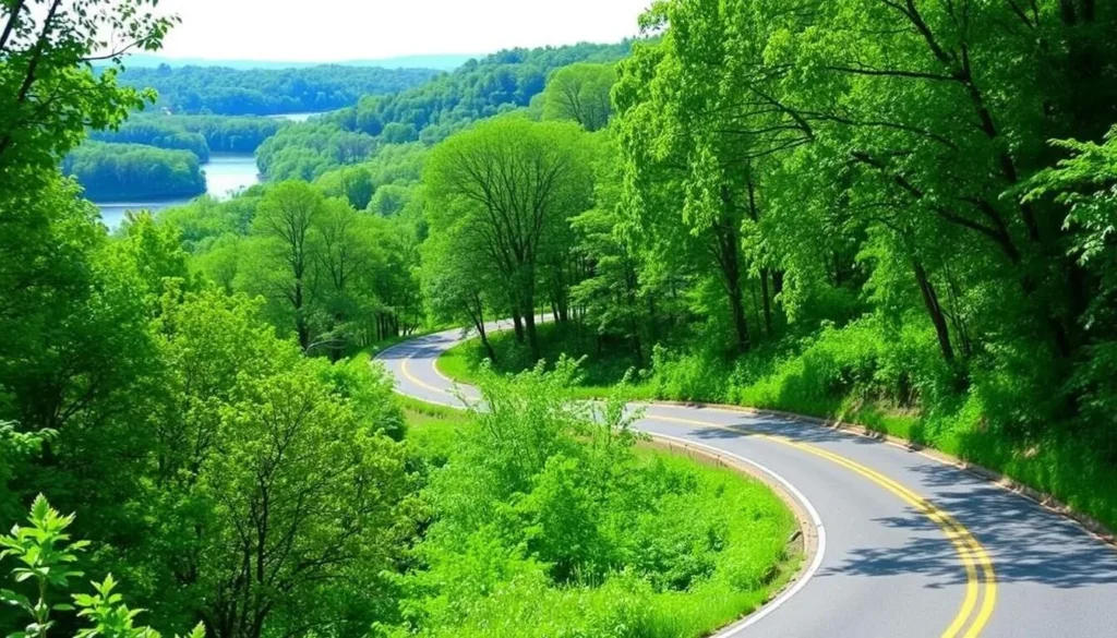 Scenic drive along Seven Lakes Drive in Harriman State Park, Rockland County Scenic drive along Seven Lakes Drive in Harriman State Park, Rockland County
