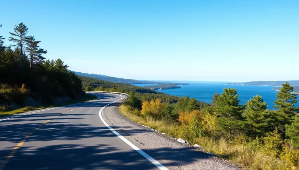 Scenic drive along the Adirondack Coast in Clinton County with Lake Champlain views Scenic drive along the Adirondack Coast in Clinton County with Lake Champlain views