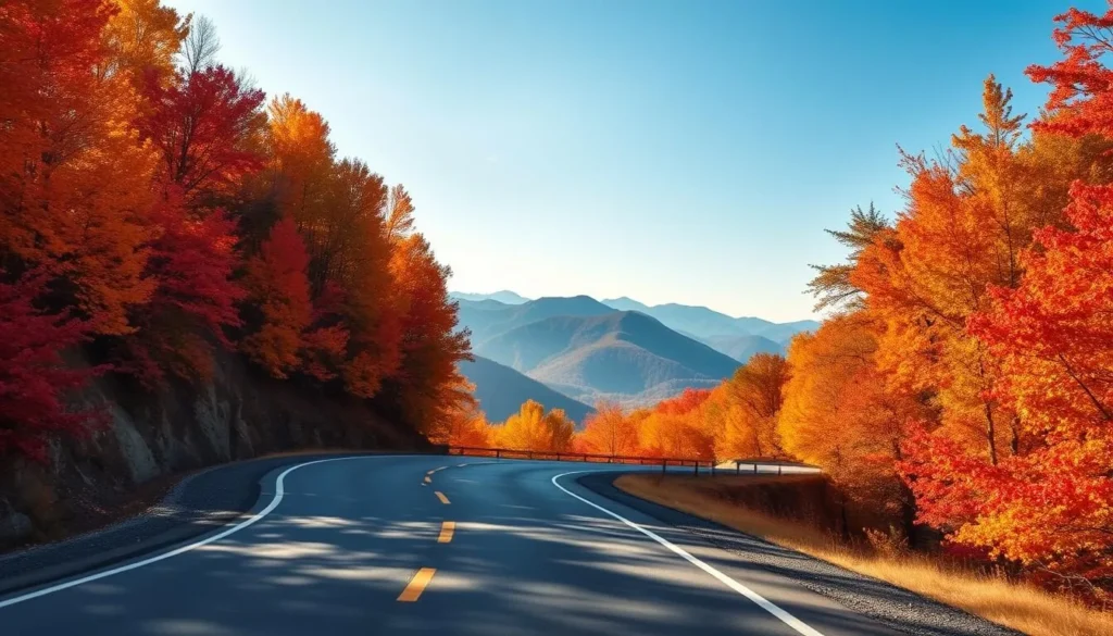 Scenic mountain road through Hamilton County New York things to do with fall foliage Scenic mountain road through Hamilton County New York things to do with fall foliage