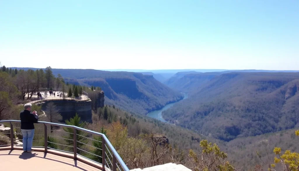 Scenic overlook at Letchworth State Park in Wyoming County, New York Scenic overlook at Letchworth State Park in Wyoming County, New York